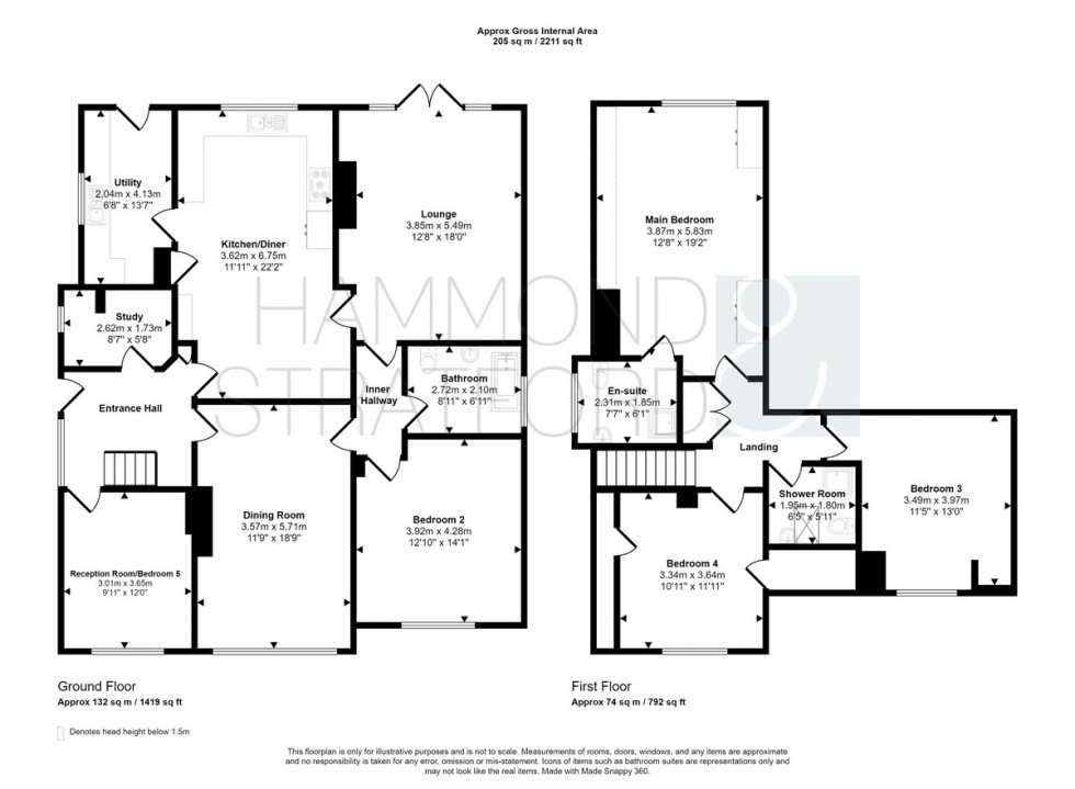 Floorplan for Ketts Oak, Hethersett