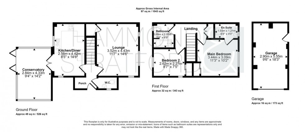 Floorplan for Bryony Way, Attleborough