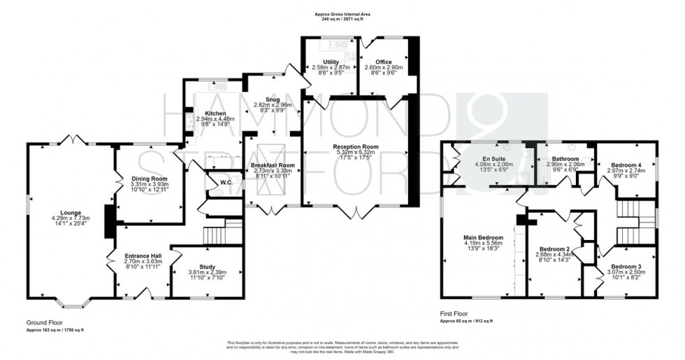 Floorplan for Hethel Road, Wreningham