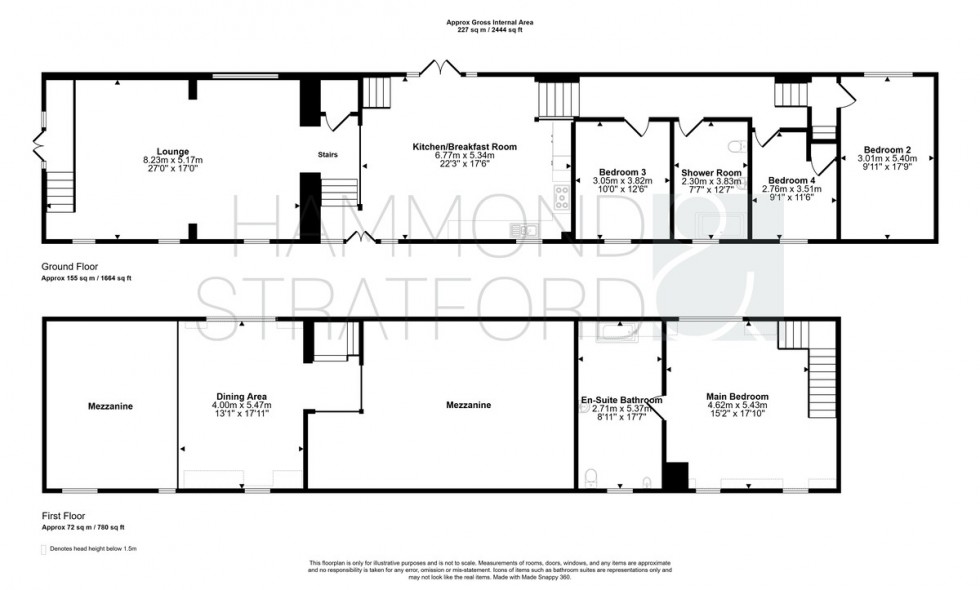 Floorplan for Woodrising Road, Cranworth