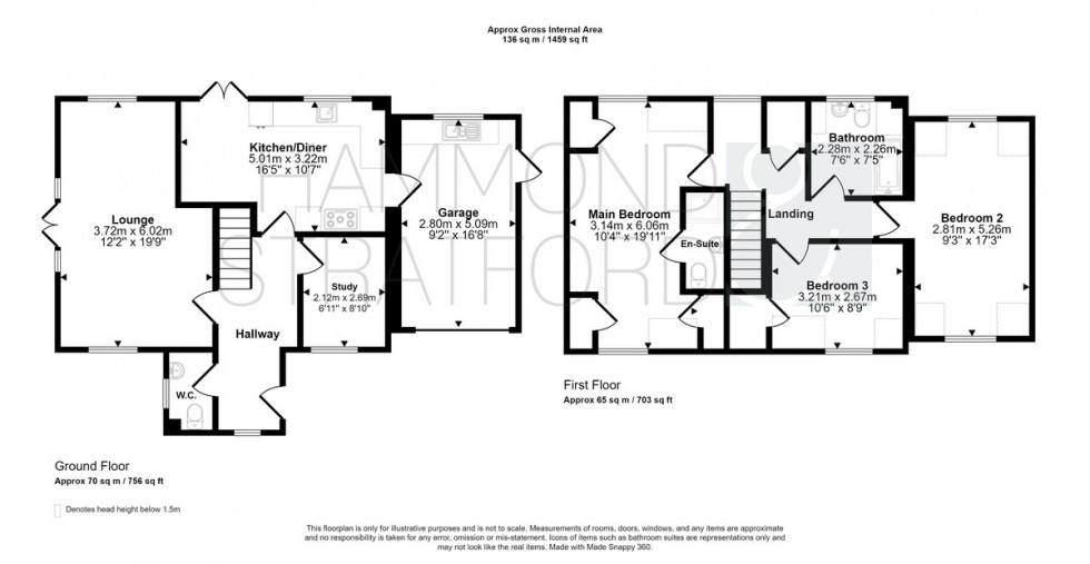 Floorplan for Hill Road, Morley St. Peter