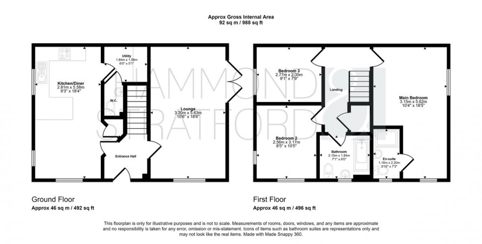 Floorplan for Hare Crescent, Hethersett