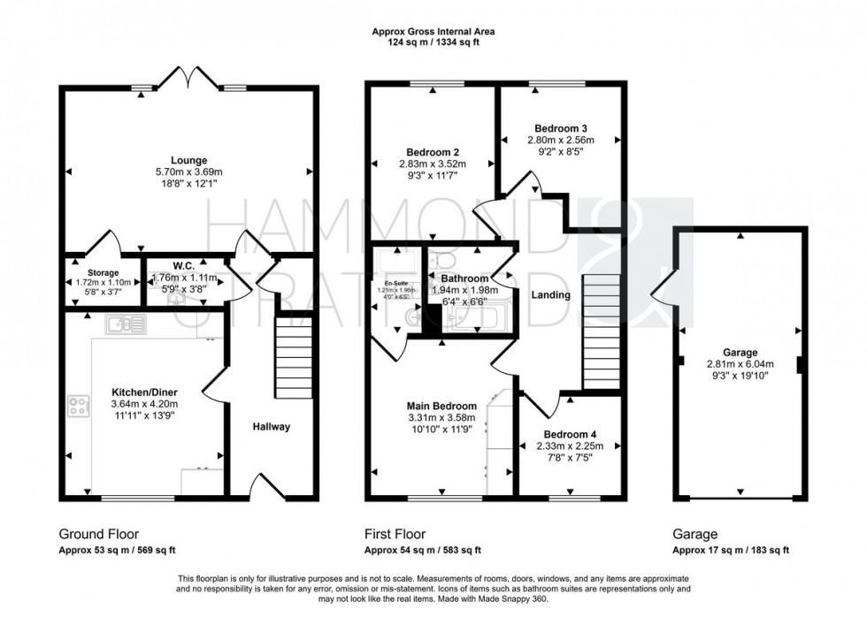 Floorplan for Colossus Way, Costessey