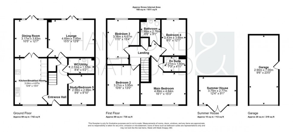 Floorplan for Miller Close, Hethersett