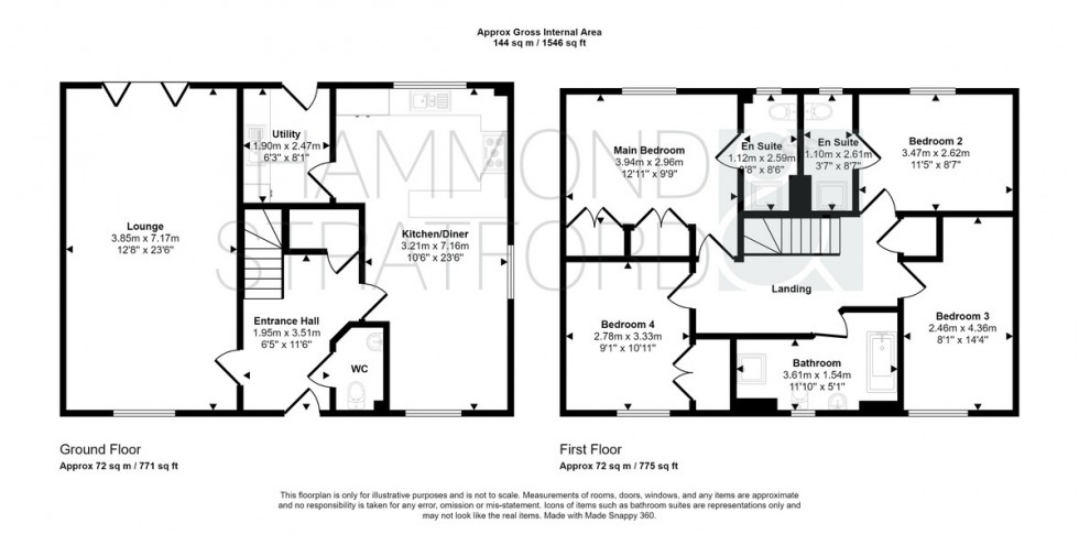 Floorplan for Poppy Way, Great Ellingham