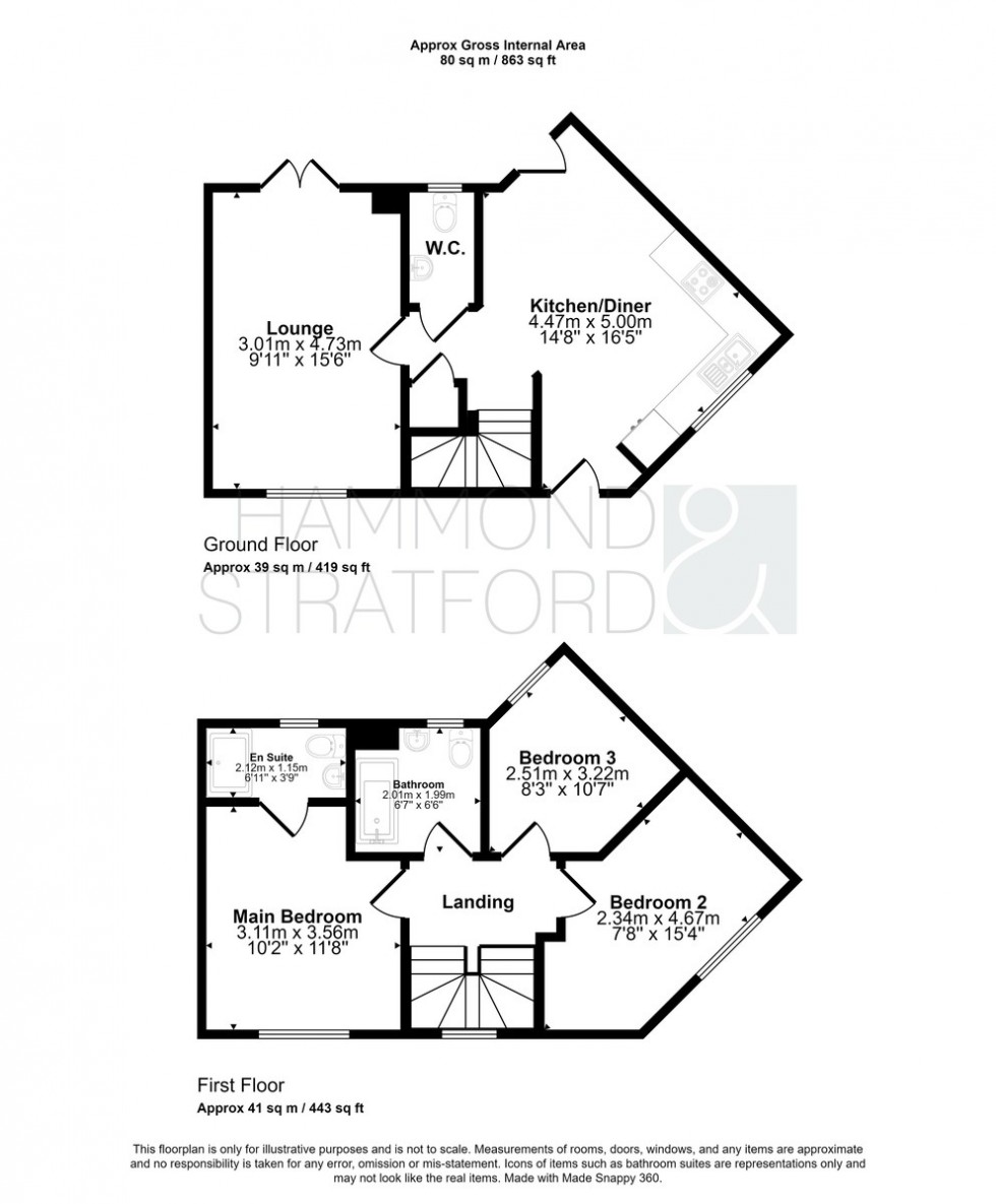 Floorplan for Brimstone Close, Attleborough