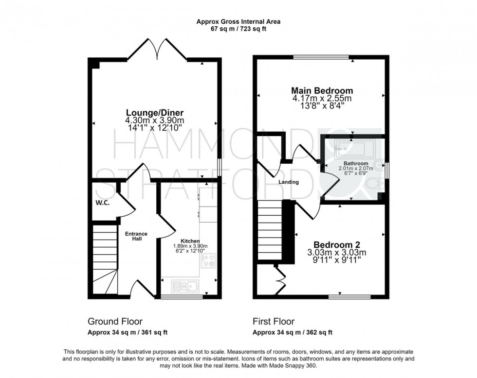 Floorplan for Limes Close, Little Melton