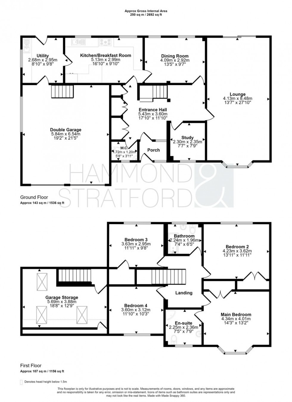 Floorplan for Great Melton Road, Hethersett