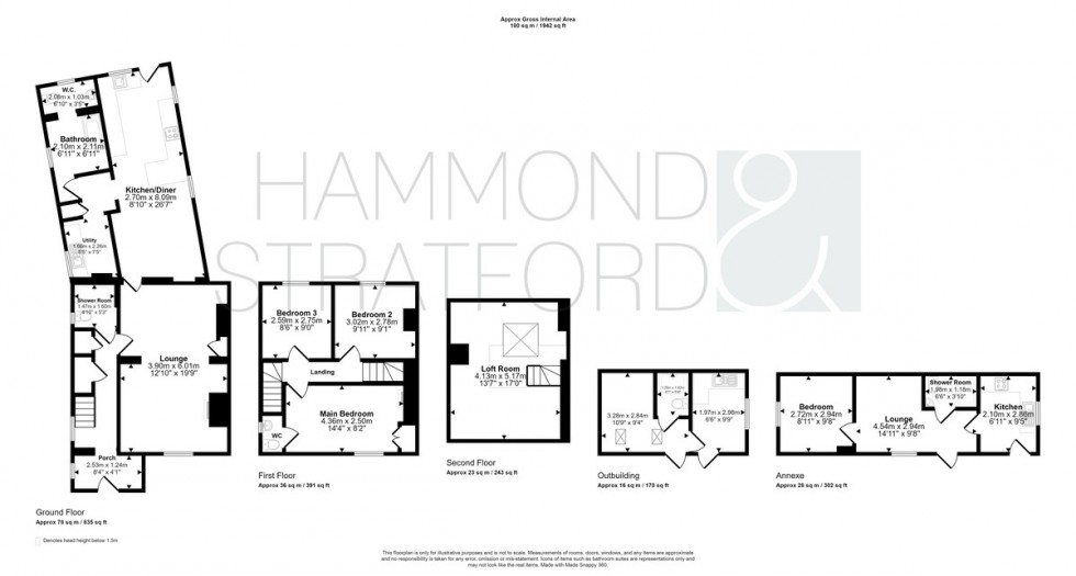 Floorplan for Mill Lane, Besthorpe