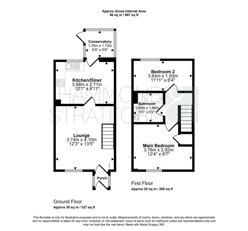 Floorplan for Keeling Way, Attleborough