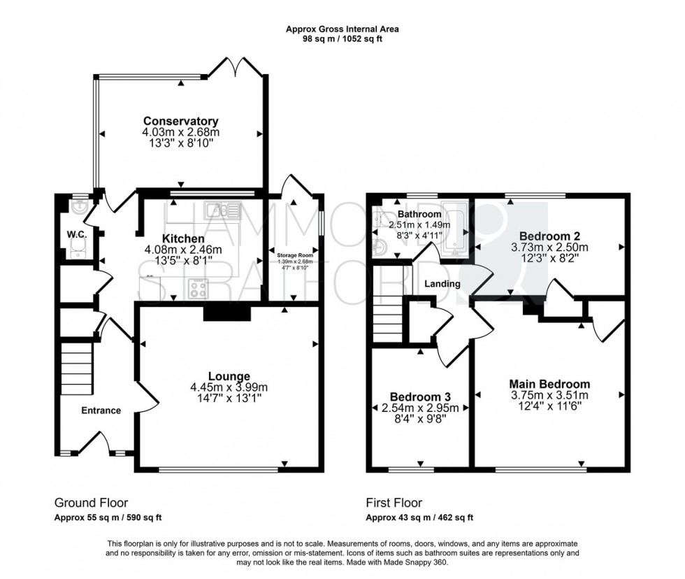 Floorplan for Halford Close, Attleborough