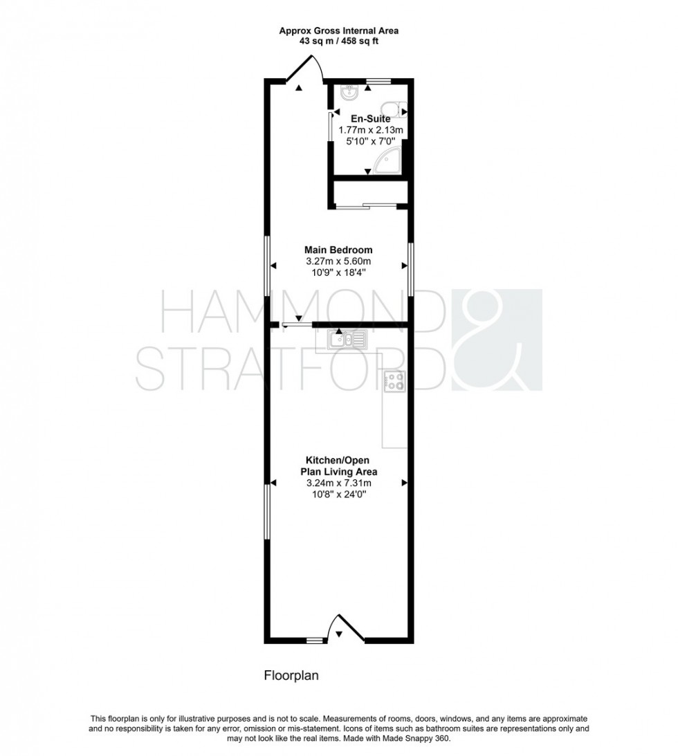 Floorplan for Dam Brigg, Banham