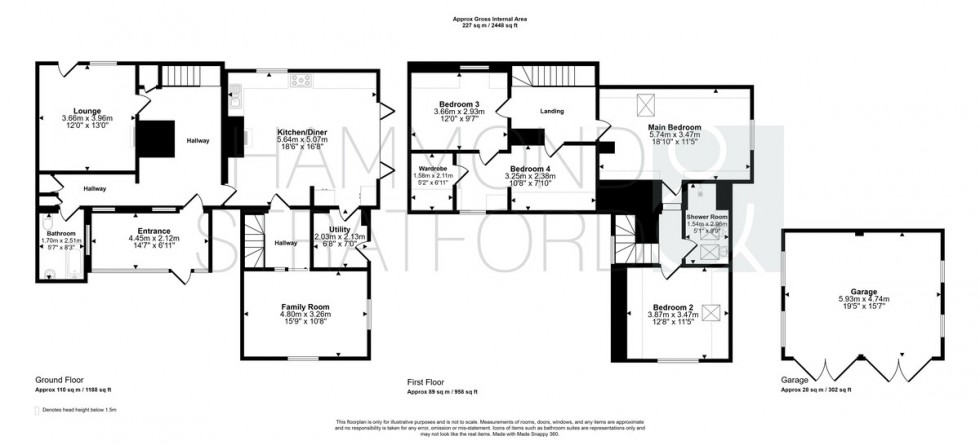 Floorplan for Bussey Bridge, Bergh Apton