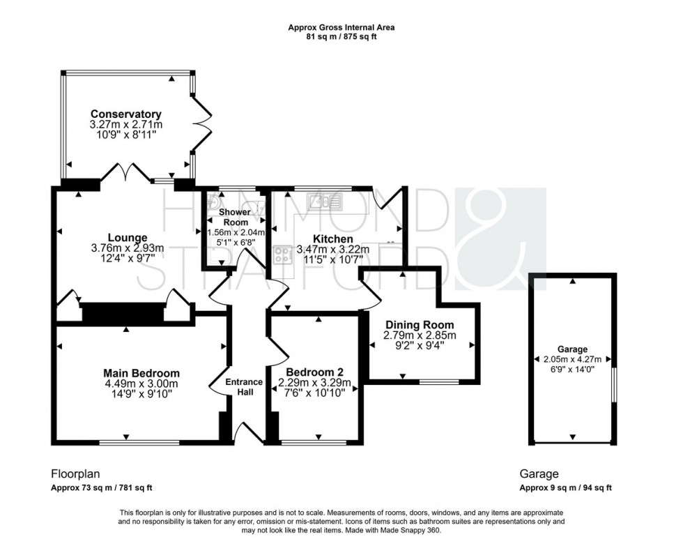 Floorplan for South Croft, Hethersett